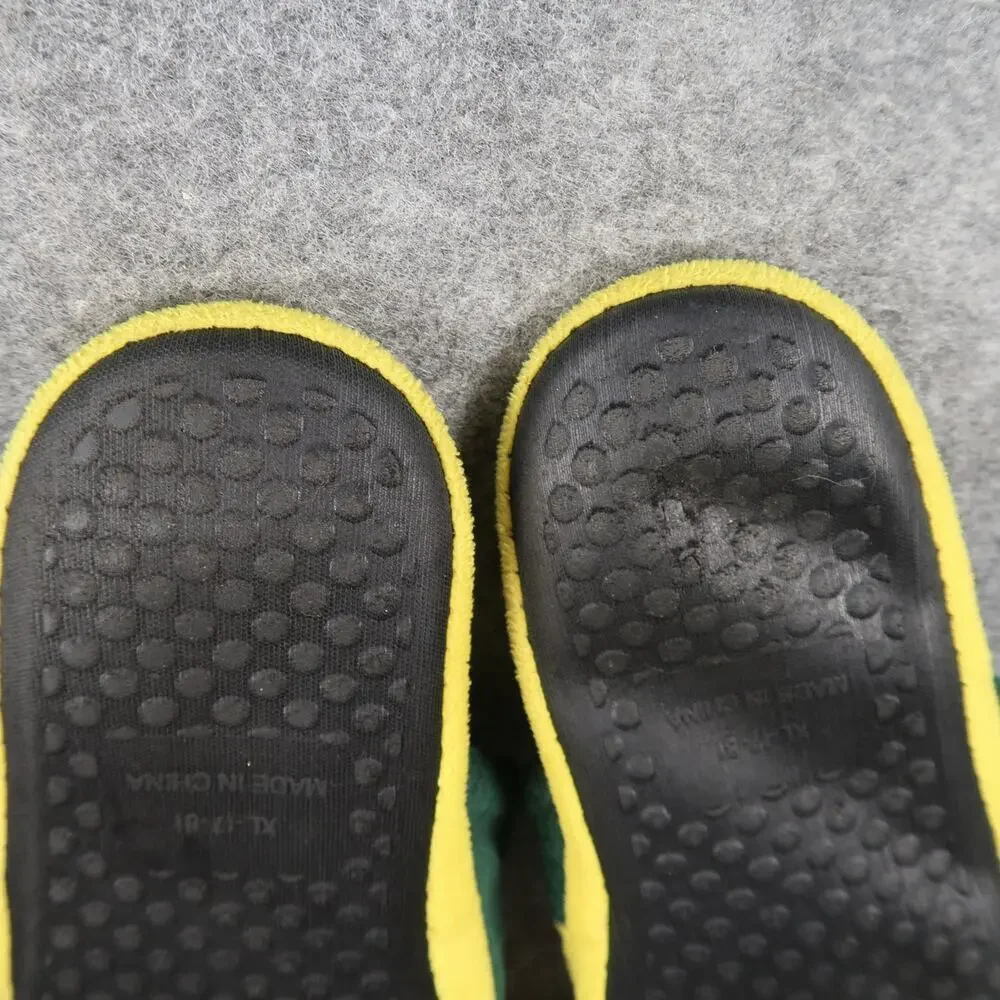 Slippers Casual Big Kids 7 University of Oregon Ducks Slip On Flat Yellow Green